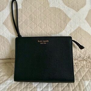 Kate Spade Black Clutch with Wrist Strap
